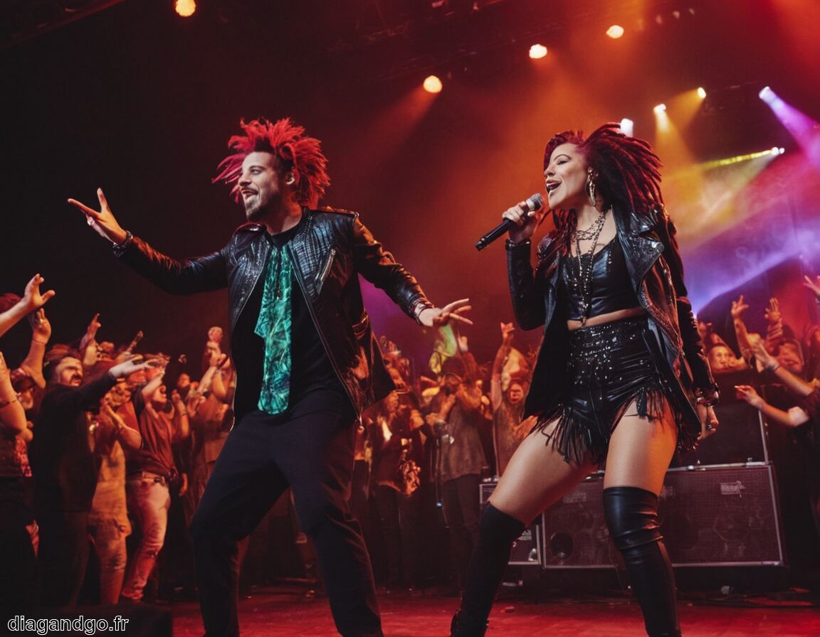 Shaka Ponk : le groupe, lien de Frah et Sam - Frah Shaka Ponk et sa femme : une vie portée par le rythme et la joie